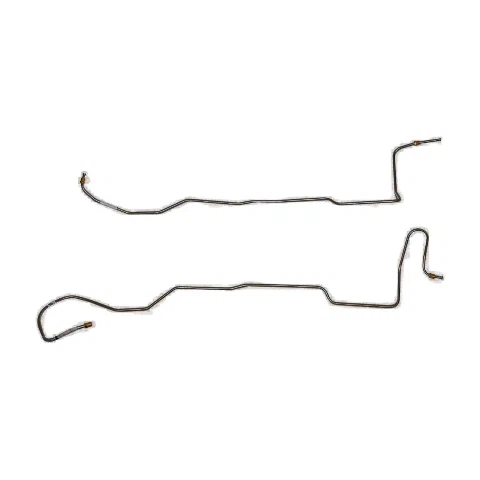 1966 Ford Mustang Transmission Cooler Lines 6cyl C4 2 Piece Steel - ZTC6601OM